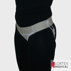 Einseitiger INGUISTAR ® Leistenbruchgürtel bei einem Leistenbruch Einseitiger INGUISTAR ® Leistenbruchgürtel bei einem Leistenbruch