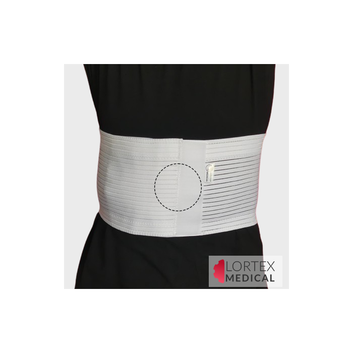 Ceinture elastique de maintien abdominal pour hernie ombilicale