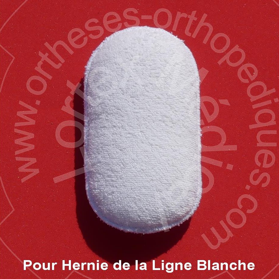 Pelote herniaire ligne blanche